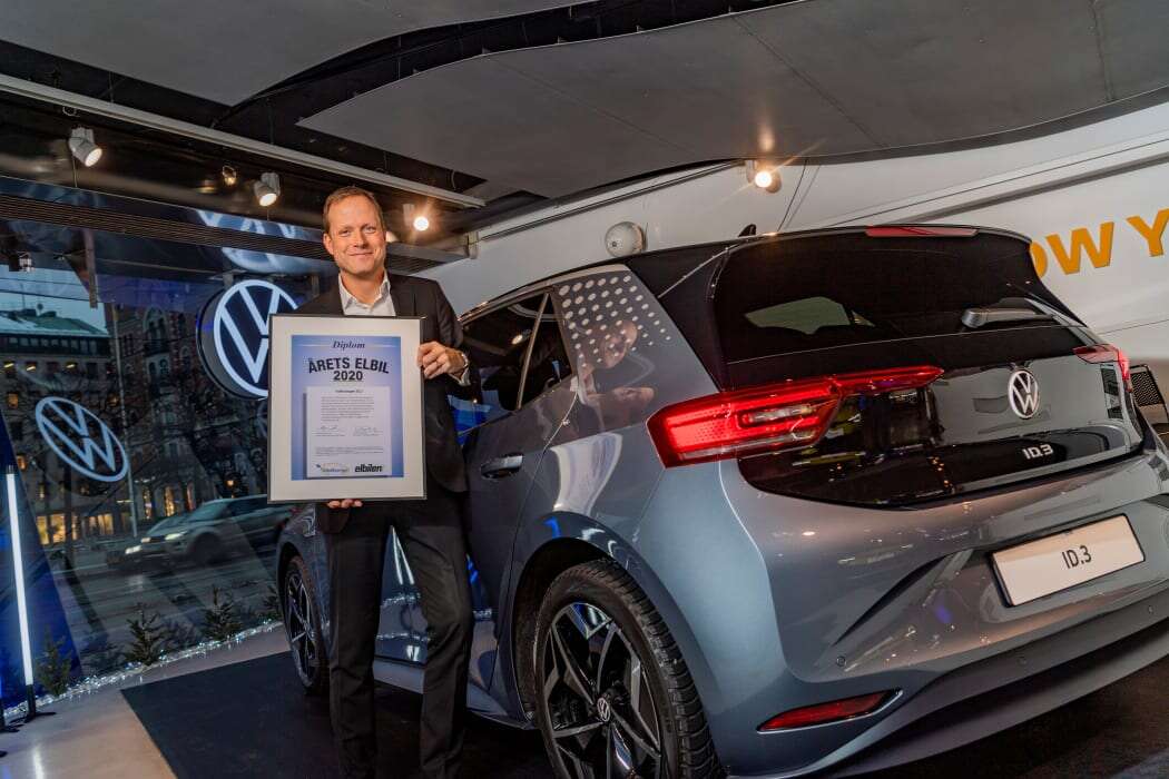 Volkswagen ID.3 utsedd till Årets elbil 2020