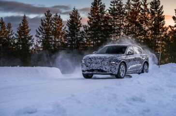 Audi Q6 e-tron på tester i norr
