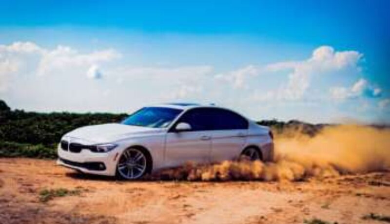 bmw på grus