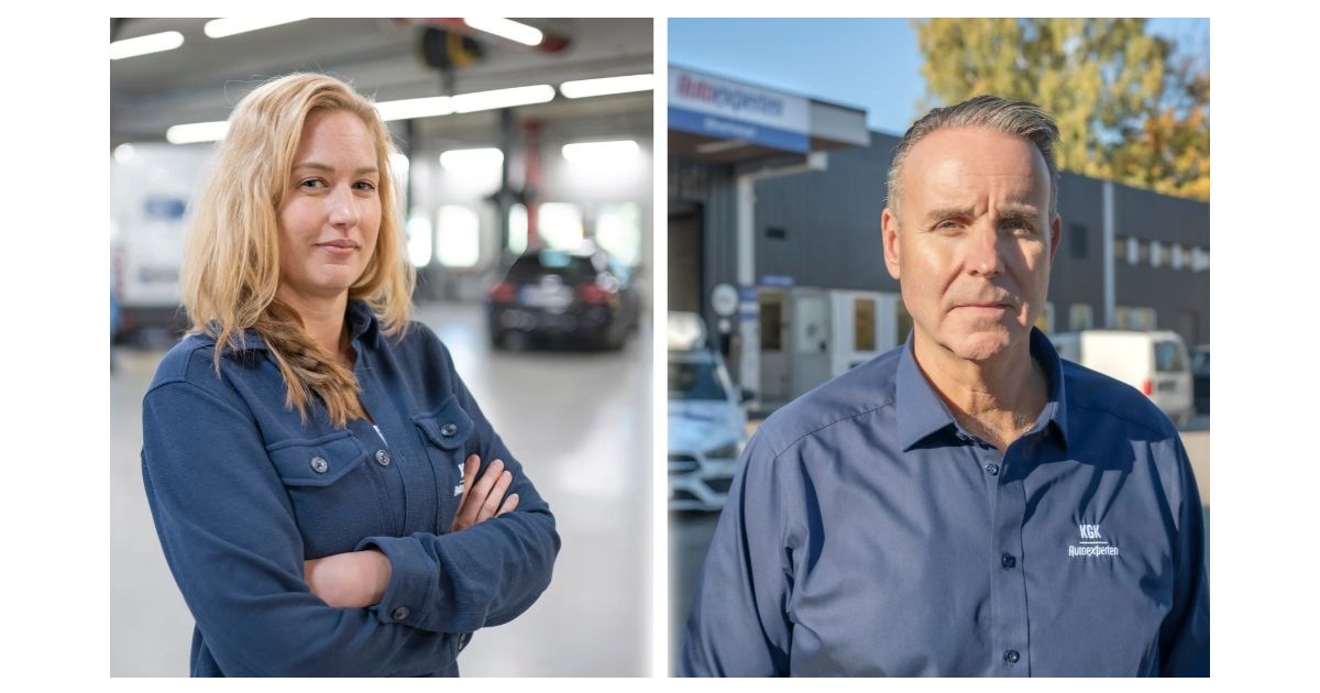 Hanna Bühlmann och Anders Nilsson från Autoexperten