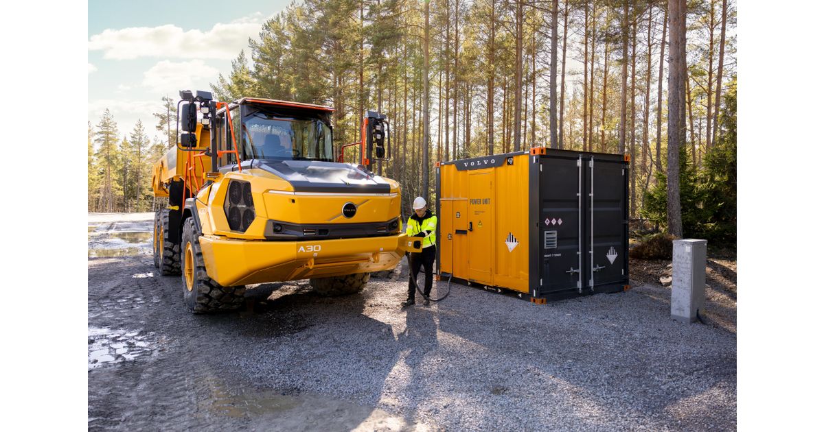 Dumper Volvo A30 Electric och PU500